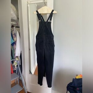 Old Navy Black Denim Overalls Sz 0